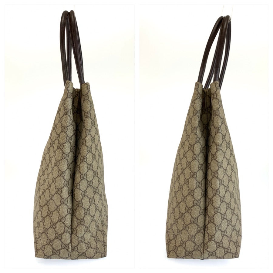 GUCCI グッチ ブラウン GGスプリームキャンバス 131220 トートバッグ ショルダーバッグ レディース ABP25