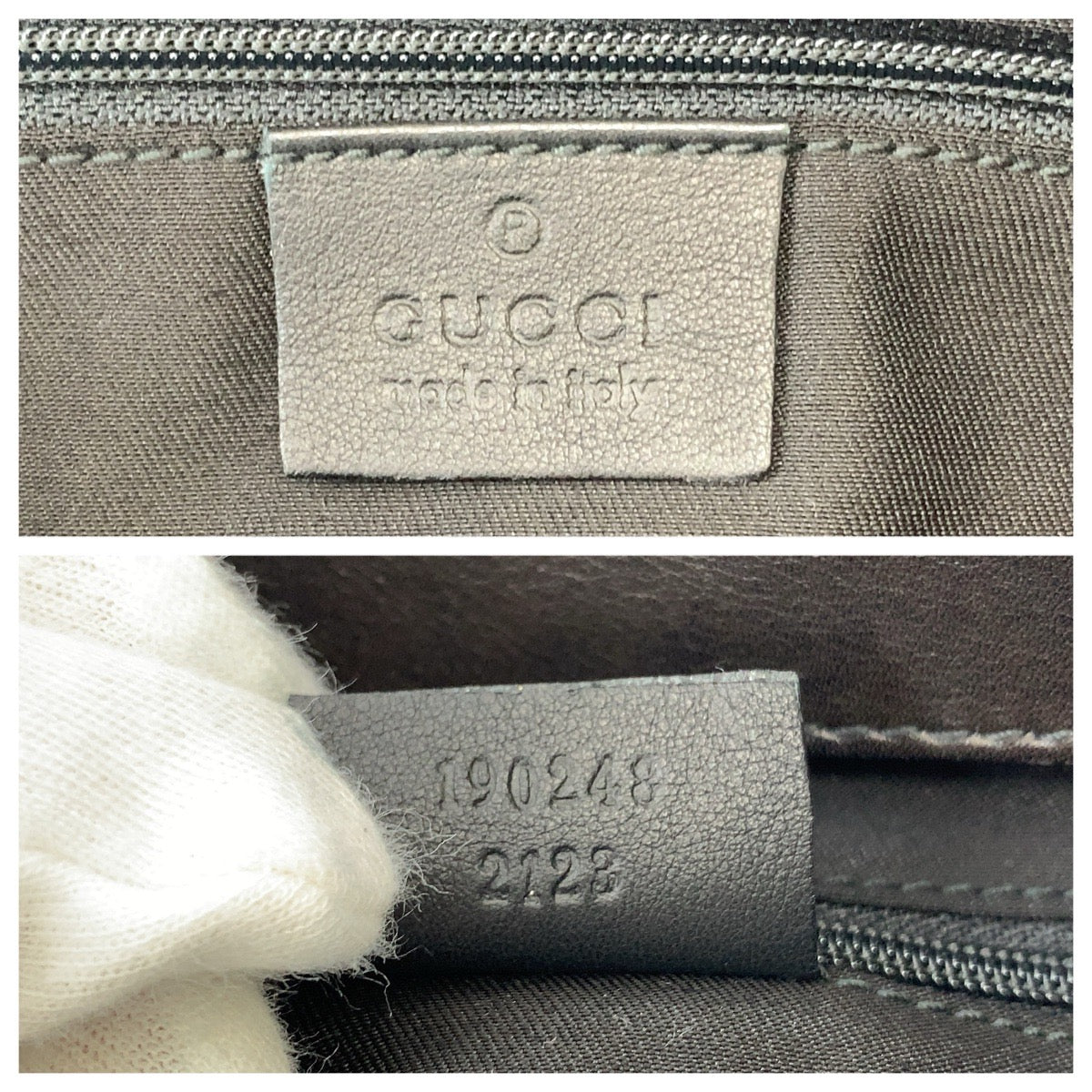 GUCCI グッチ アビー ブラック 黒 ゴールド金具 エナメル 190248 トートバッグ ハンドバッグ レディース B26