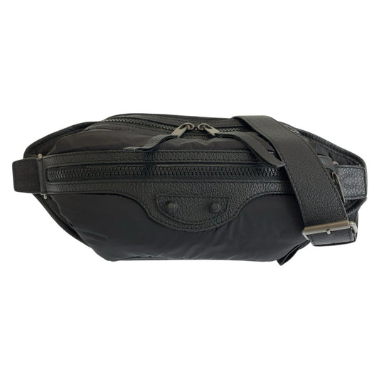 BALENCIAGA バレンシアガ ネオリフト ブラック 黒 ナイロン / レザー 341628 ボディバッグ ウエストポーチ バムバッグ メンズ ABP66