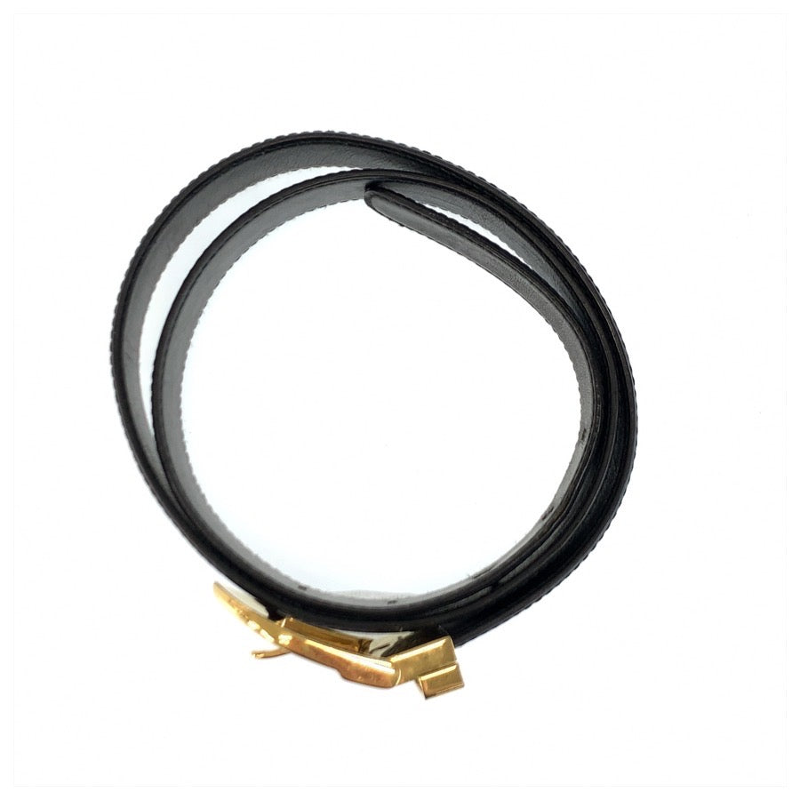 LOUIS VUITTON ルイヴィトン エピ サンチュール サイズ85 ブラック 黒 ノワール ゴールド金具 レザー M68332 ベルト メンズ AB22