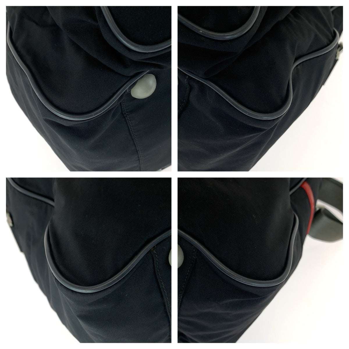 PRADA SPORTS プラダスポーツ スポーツライン 2way ブラック 黒 シルバー金具 ナイロン ボストンバッグ ショルダーバッグ メンズ AB40