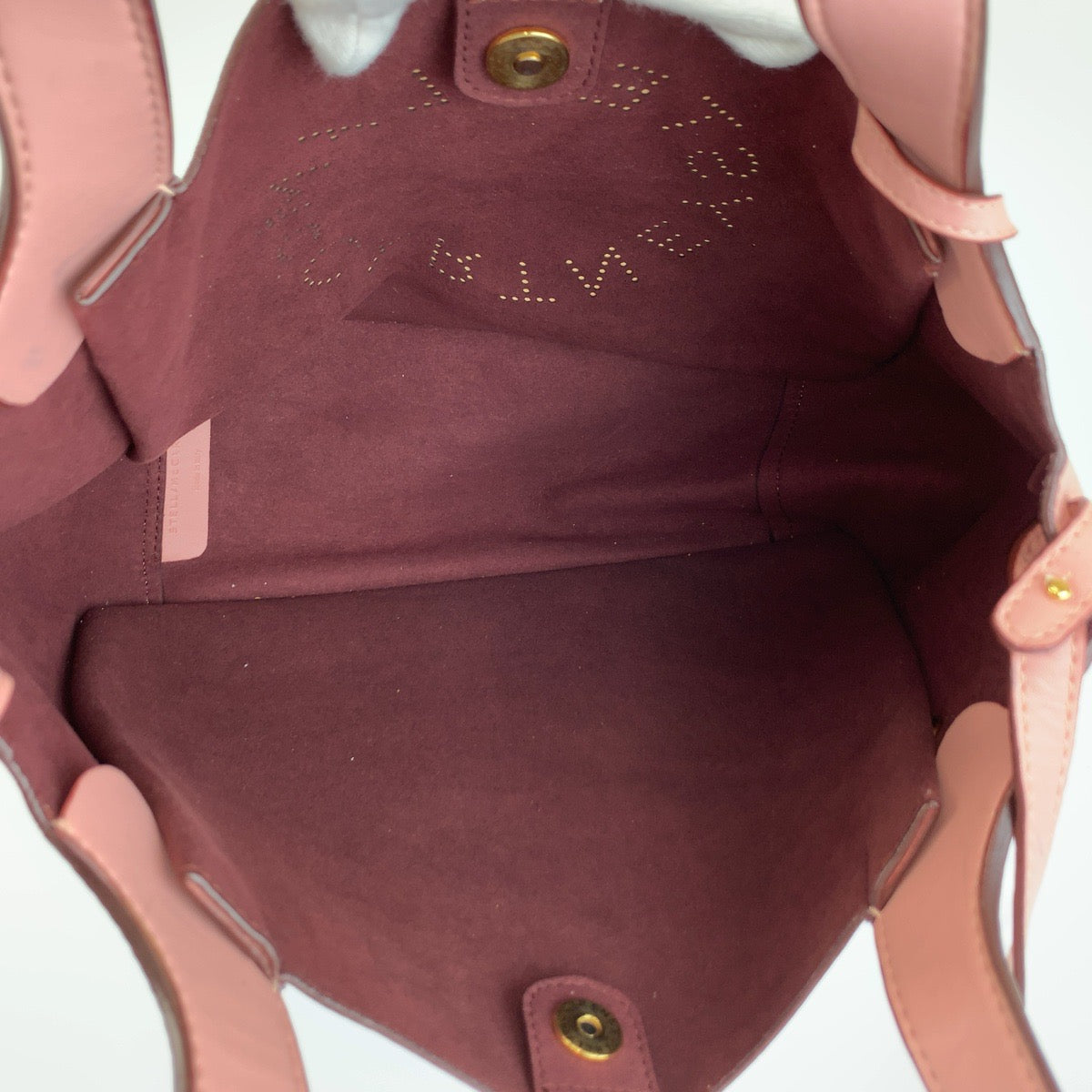 Stella McCartney ステラマッカートニー ピンク ゴールド金具 レザー 513860 トートバッグ ショルダーバッグ 2way レディース B16