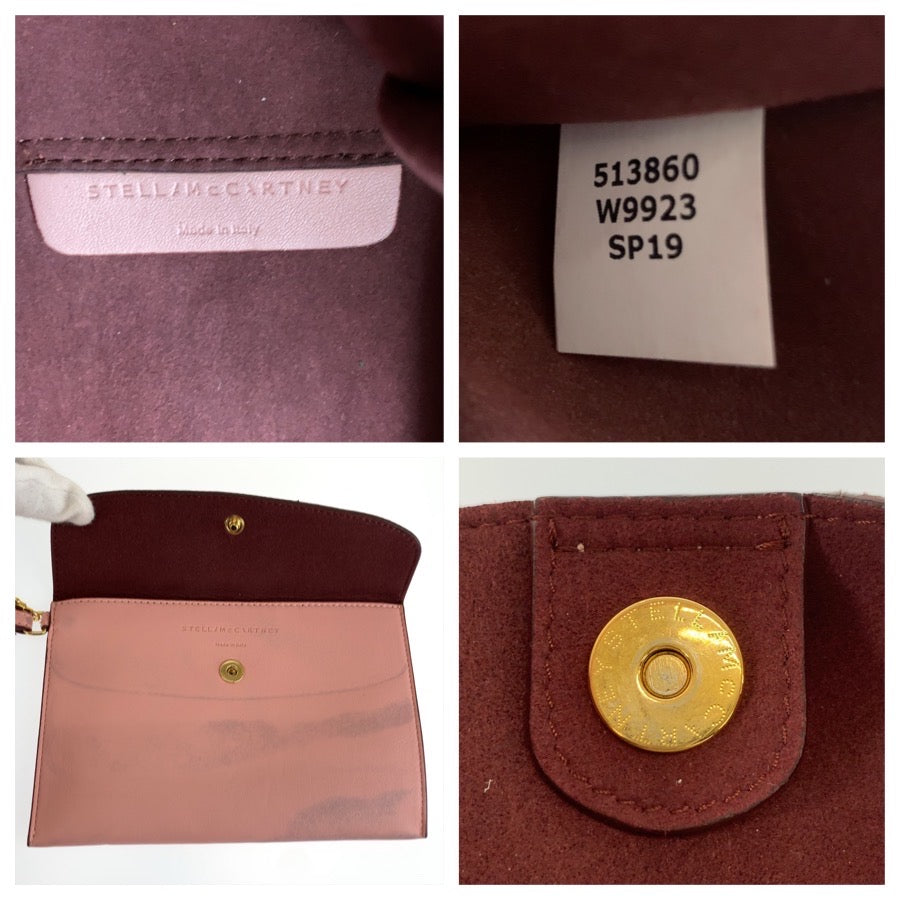 Stella McCartney ステラマッカートニー ピンク ゴールド金具 レザー 513860 トートバッグ ショルダーバッグ 2way レディース B16