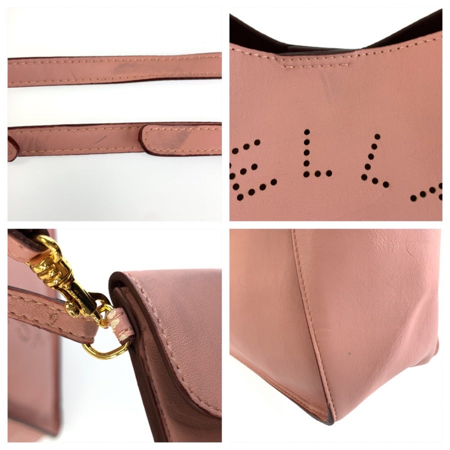 Stella McCartney ステラマッカートニー ピンク ゴールド金具 レザー 513860 トートバッグ ショルダーバッグ 2way レディース B16