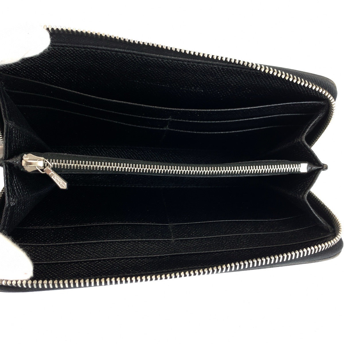 BVLGARI ブルガリ ブルガリブルガリ ブラック 黒 シルバー金具 レザー 長財布 ロングウォレット メンズ AB16