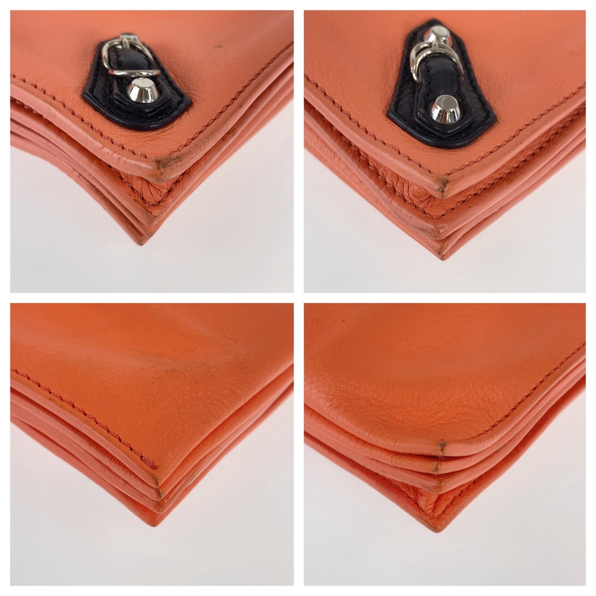 BALENCIAGA バレンシアガ Papier Mini Triple ピンク シルバー金具 レザー 299482 ショルダーバッグ ポシェット レディース AB73