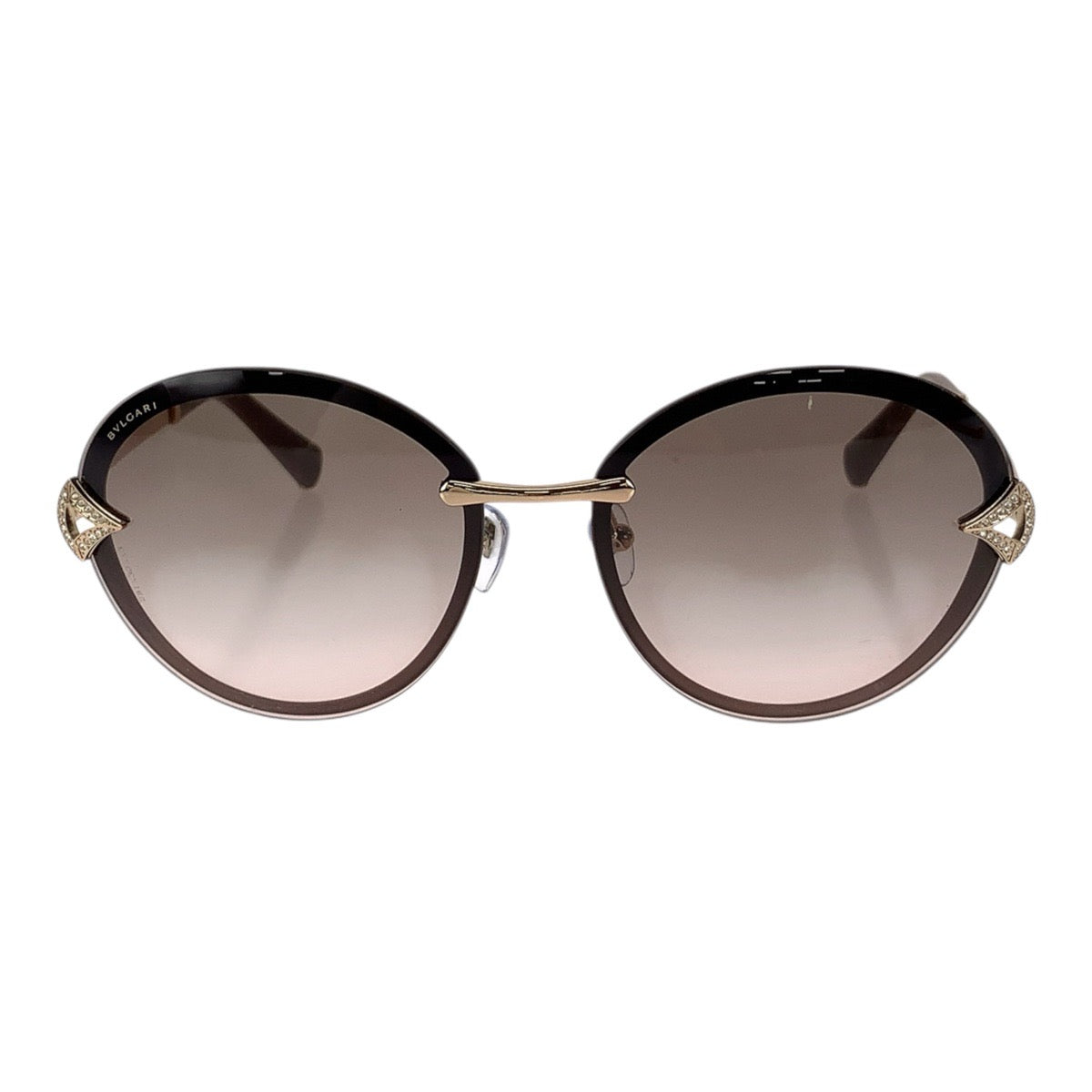 BVLGARI ブルガリ ディーヴァ ドリーム サイズ61□15 ブラウン ゴールド金具 メタル / プラスチック BV6101-B 2037/3B サングラス バタフライ レディース AB21