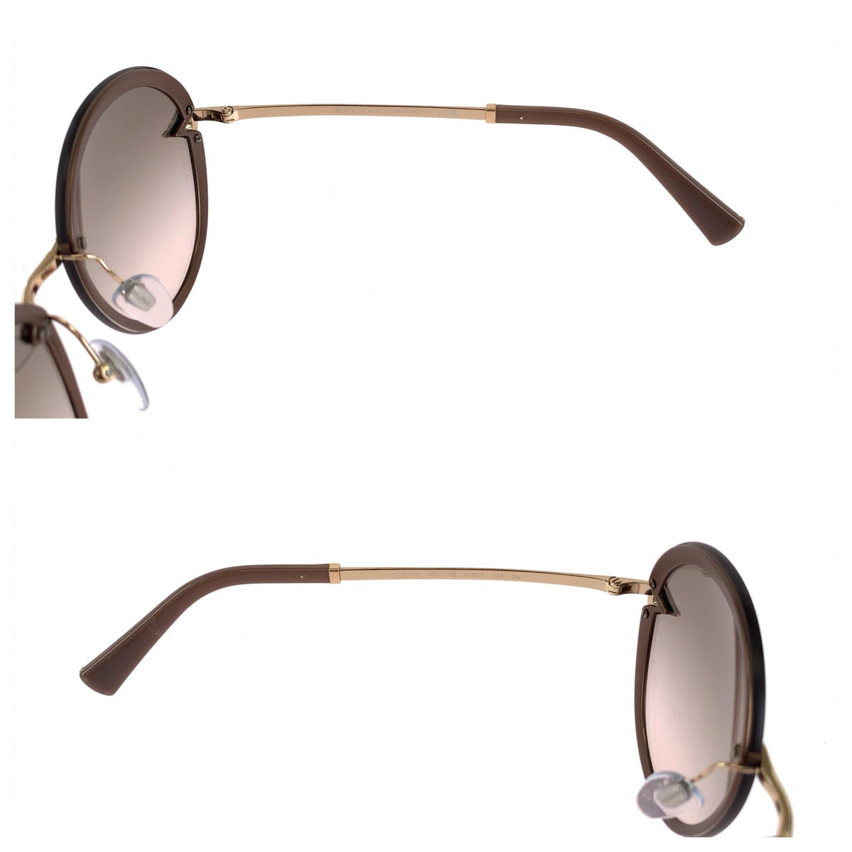 BVLGARI ブルガリ ディーヴァ ドリーム サイズ61□15 ブラウン ゴールド金具 メタル / プラスチック BV6101-B 2037/3B サングラス バタフライ レディース AB21