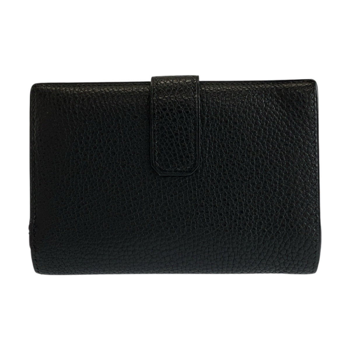 HERMES エルメス ジュラ ブラック 黒 レザー 折り財布 コンパクトウォレット □D刻印 メンズ AB48