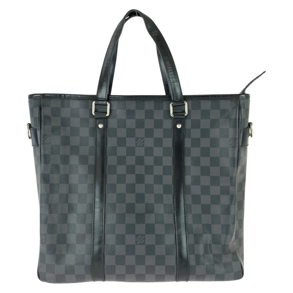 LOUIS VUITTON ルイヴィトン ダミエ グラフィット タダオ PM ブラック 黒 シルバー金具 PVC / レザー N41259 ビジネスバッグ トートバッグ メンズ B48