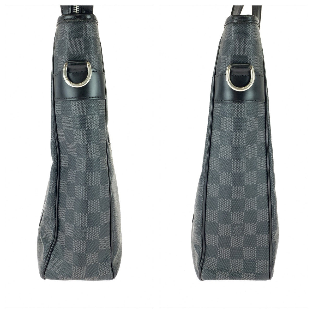 LOUIS VUITTON ルイヴィトン ダミエ グラフィット タダオ PM ブラック 黒 シルバー金具 PVC / レザー N41259 ビジネスバッグ トートバッグ メンズ B48
