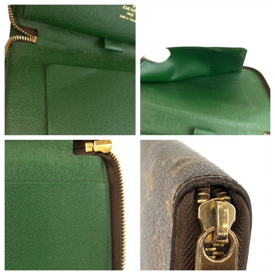 LOUIS VUITTON ルイヴィトン ジッピーオーガナイザー ベルボーイ ブラウン ゴールド金具 PVC M60035 長財布 ロングウォレット レディース AB37