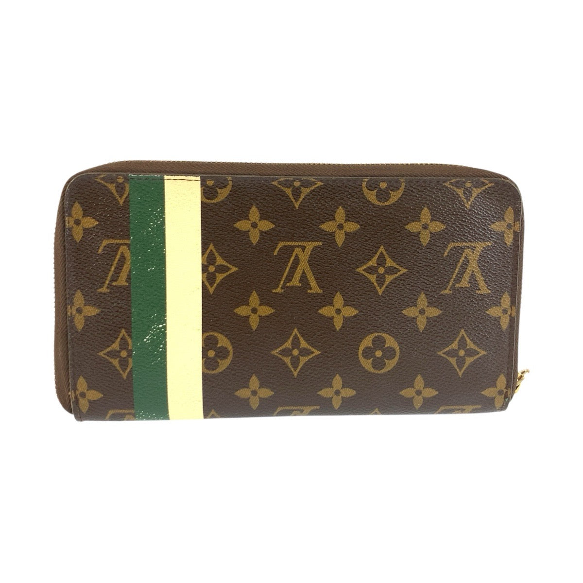 LOUIS VUITTON ルイヴィトン ジッピーオーガナイザー ベルボーイ ブラウン ゴールド金具 PVC M60035 長財布 ロングウォレット レディース AB37