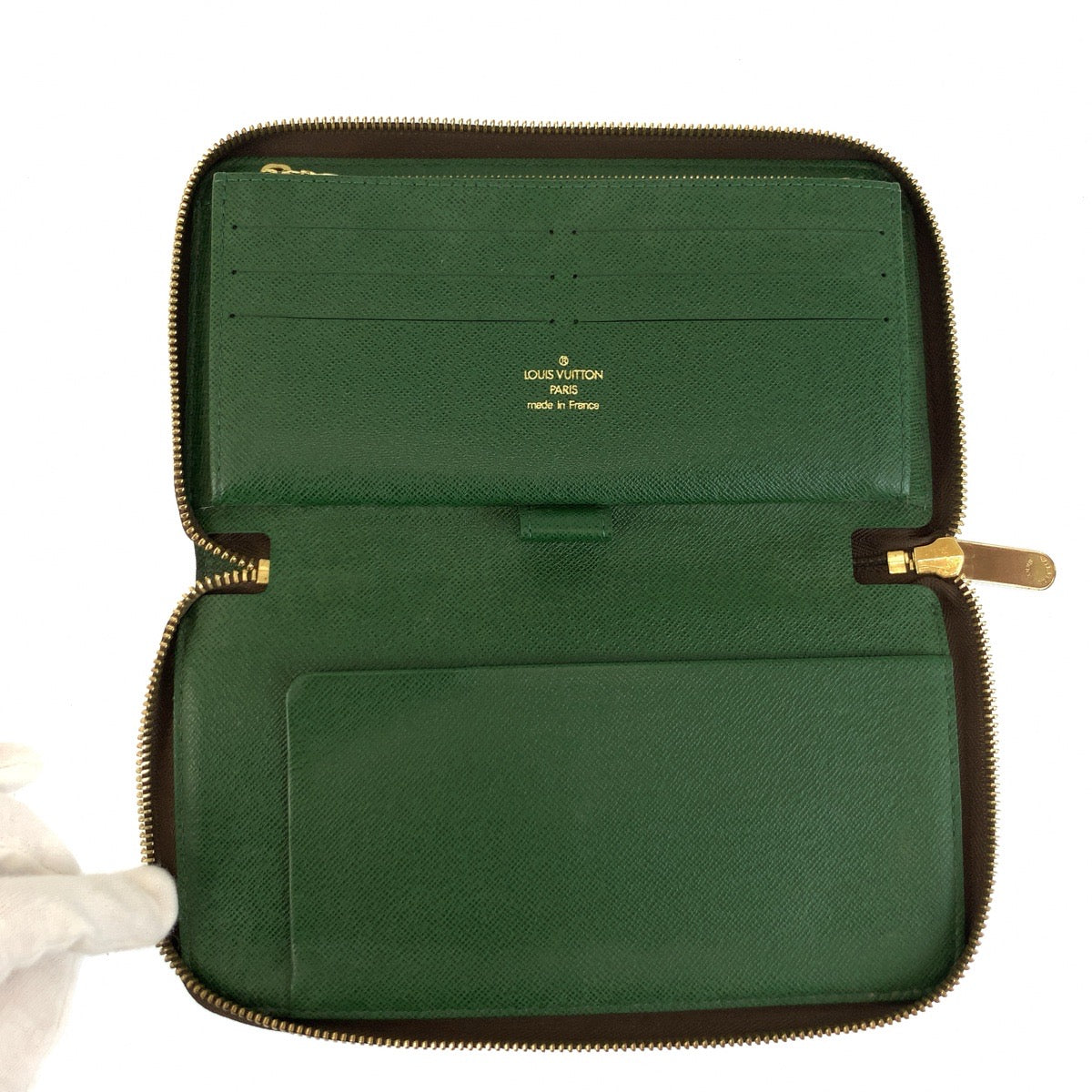 LOUIS VUITTON ルイヴィトン ジッピーオーガナイザー ベルボーイ ブラウン ゴールド金具 PVC M60035 長財布 ロングウォレット レディース AB37