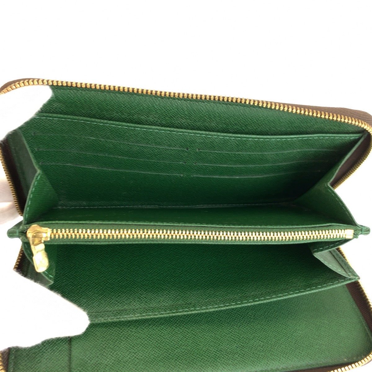 LOUIS VUITTON ルイヴィトン ジッピーオーガナイザー ベルボーイ ブラウン ゴールド金具 PVC M60035 長財布 ロングウォレット レディース AB37