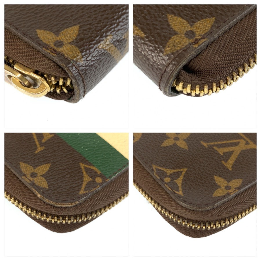 LOUIS VUITTON ルイヴィトン ジッピーオーガナイザー ベルボーイ ブラウン ゴールド金具 PVC M60035 長財布 ロングウォレット レディース AB37