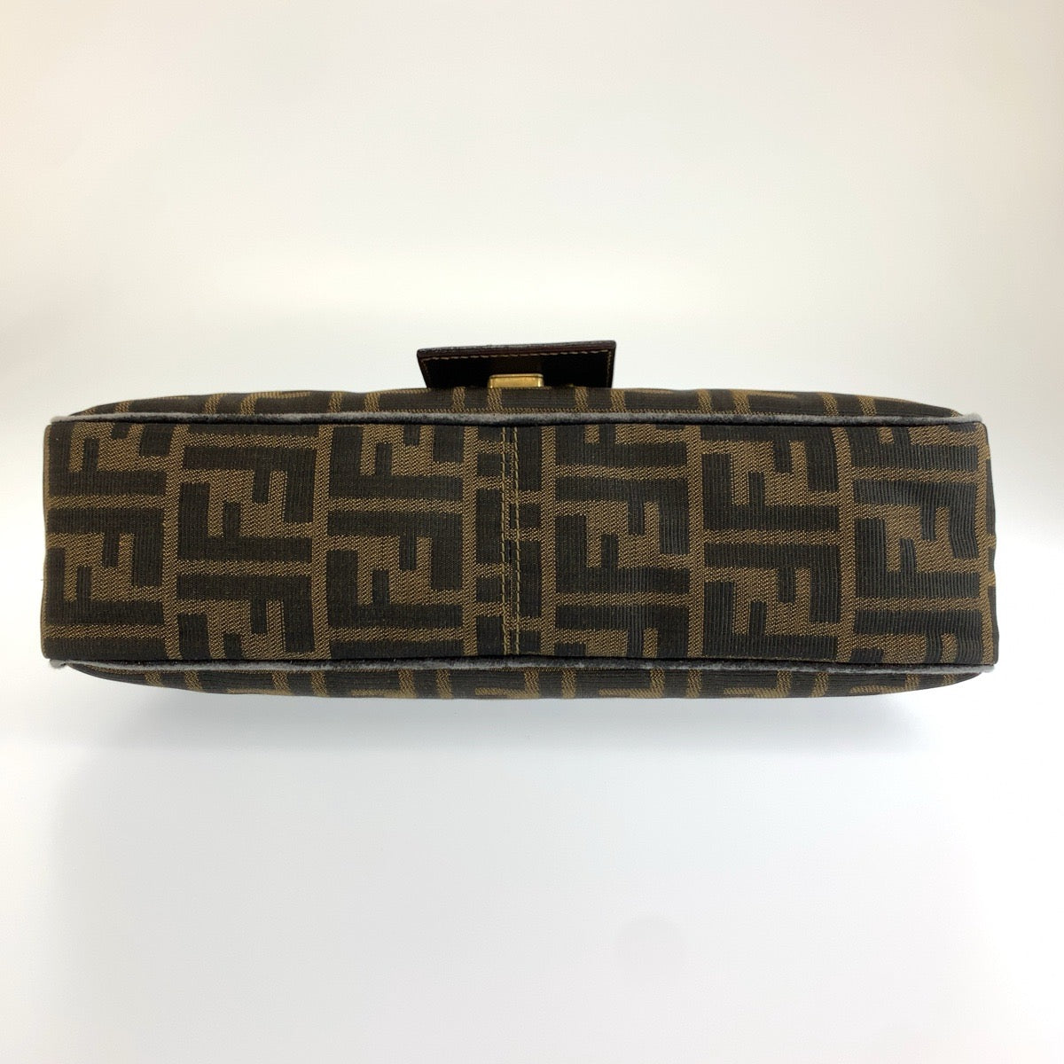 FENDI フェンディ ヴィンテージ ズッカ ブラウン ゴールド金具 キャンバス / レザー 2211 2643479 ショルダーバッグ レディース B60