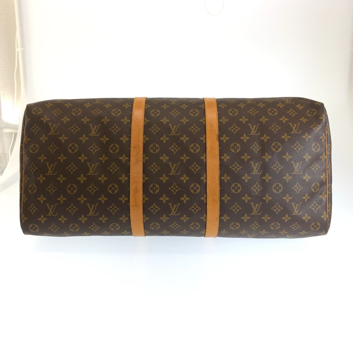 LOUIS VUITTON ルイヴィトン モノグラム キーポル60 ブラウン ゴールド金具 PVC / レザー M41422 ボストンバッグ 男女兼用 メンズ B81