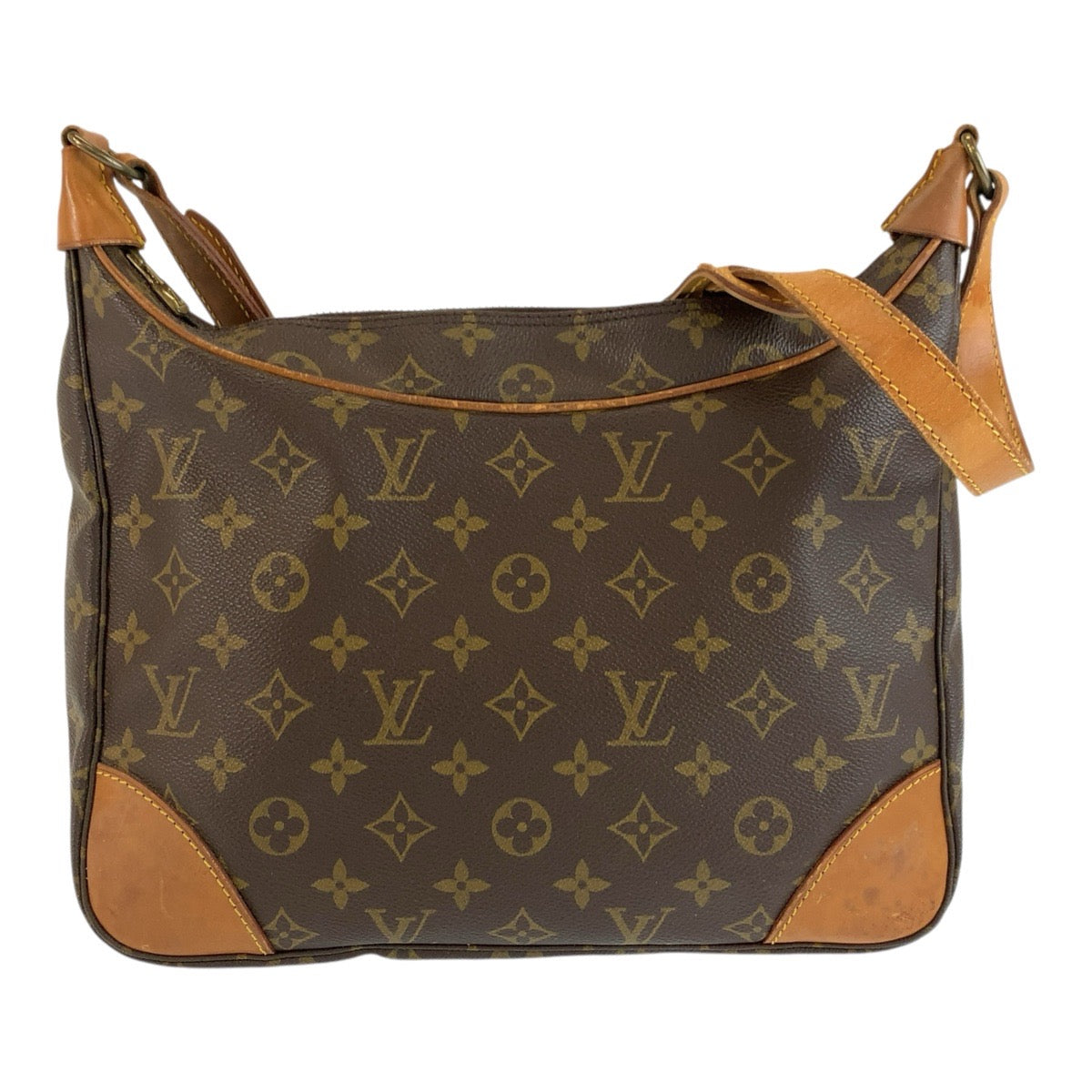 LOUIS VUITTON ルイヴィトン モノグラム ブローニュ ブラウン ゴールド金具 PVC / レザー M51265 ショルダーバッグ メッセンジャーバッグ レディース BC43
