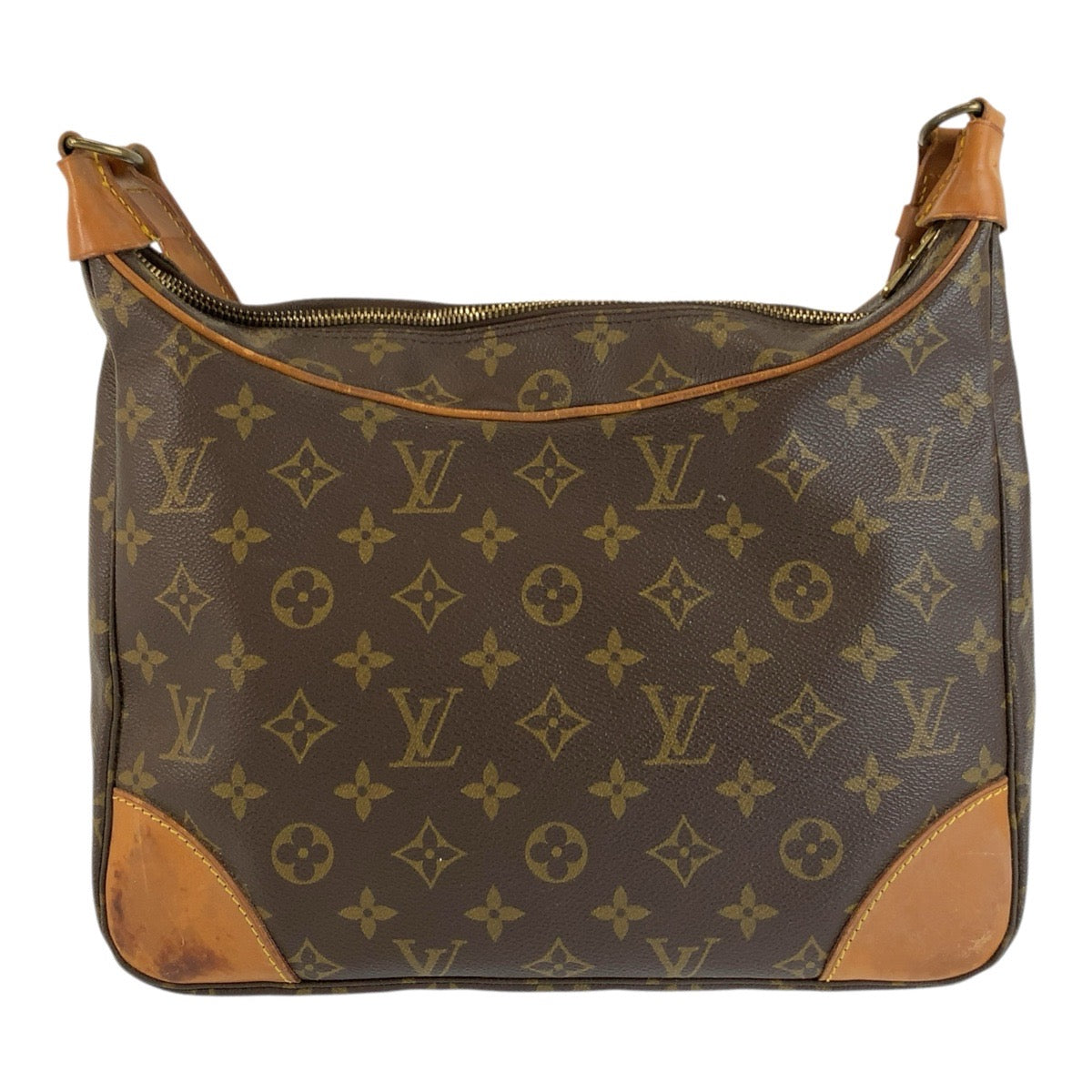 LOUIS VUITTON ルイヴィトン モノグラム ブローニュ ブラウン ゴールド金具 PVC / レザー M51265 ショルダーバッグ メッセンジャーバッグ レディース BC43