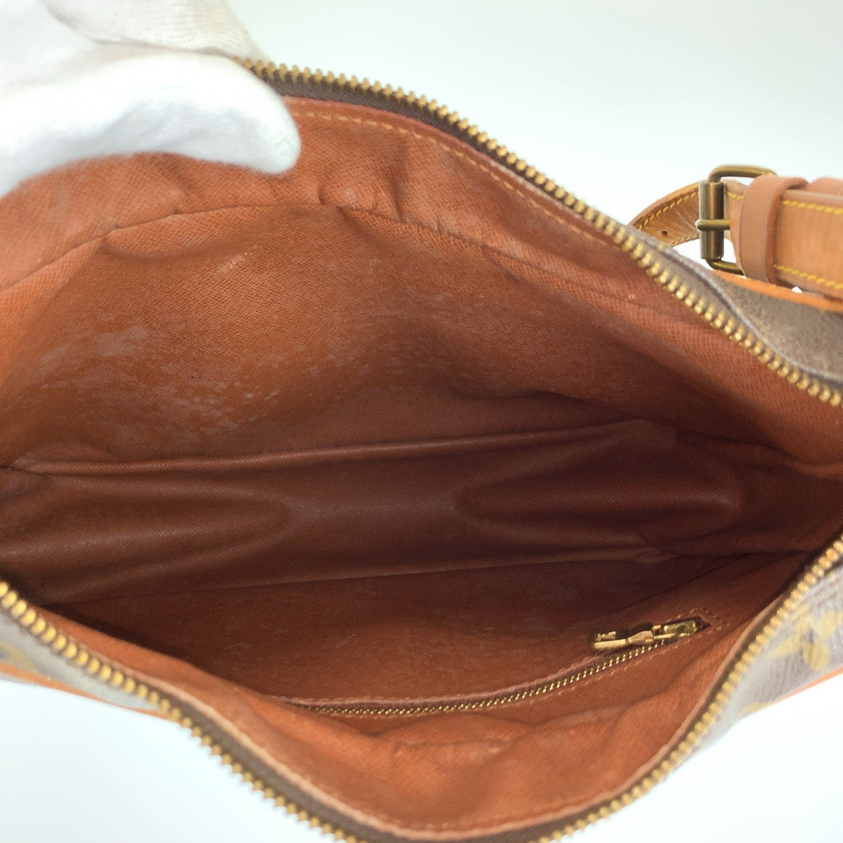 LOUIS VUITTON ルイヴィトン モノグラム ブローニュ ブラウン ゴールド金具 PVC / レザー M51265 ショルダーバッグ メッセンジャーバッグ レディース BC43