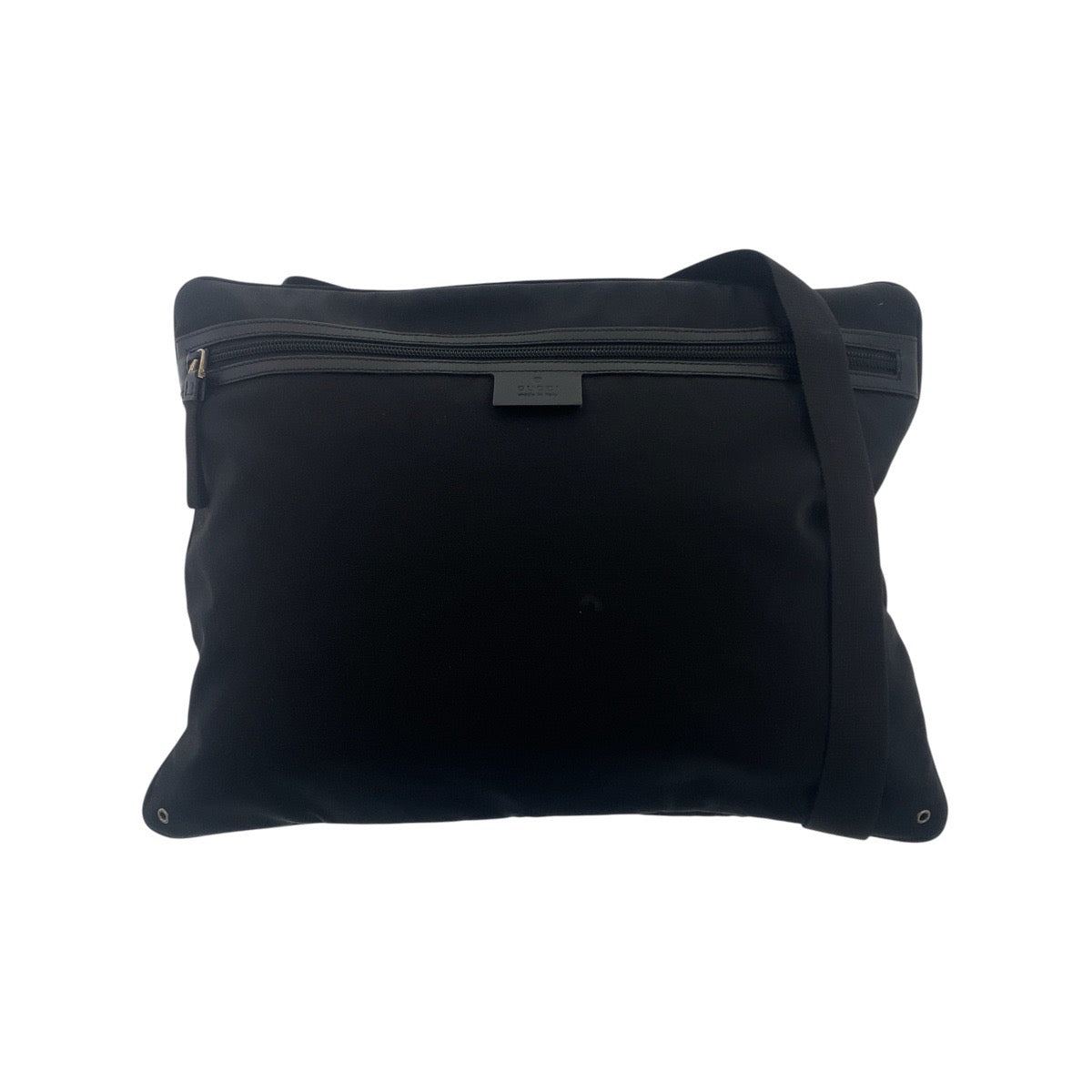 GUCCI グッチ ブラック 黒 シルバー金具 キャンバス 90477 ショルダーバッグ メッセンジャーバッグ メンズ B27