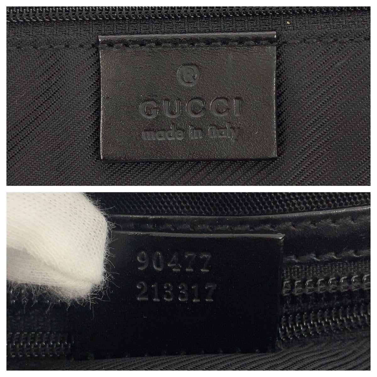 GUCCI グッチ ブラック 黒 シルバー金具 キャンバス 90477 ショルダーバッグ メッセンジャーバッグ メンズ B27