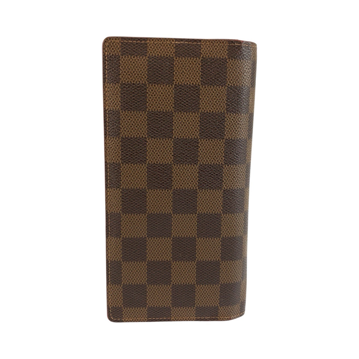LOUIS VUITTON ルイヴィトン ダミエ ポルトフォイユブラザ ブラウン ゴールド金具 PVC N60017 長財布 ロングウォレット メンズ AB32