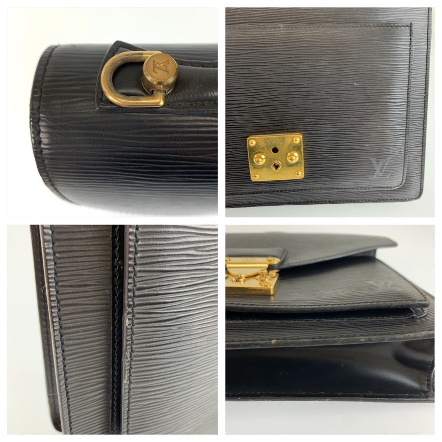 LOUIS VUITTON ルイヴィトン エピ モンソー ブラック 黒 ゴールド金具 レザー M52122 ハンドバッグ ショルダーバッグ 2way メンズ B57