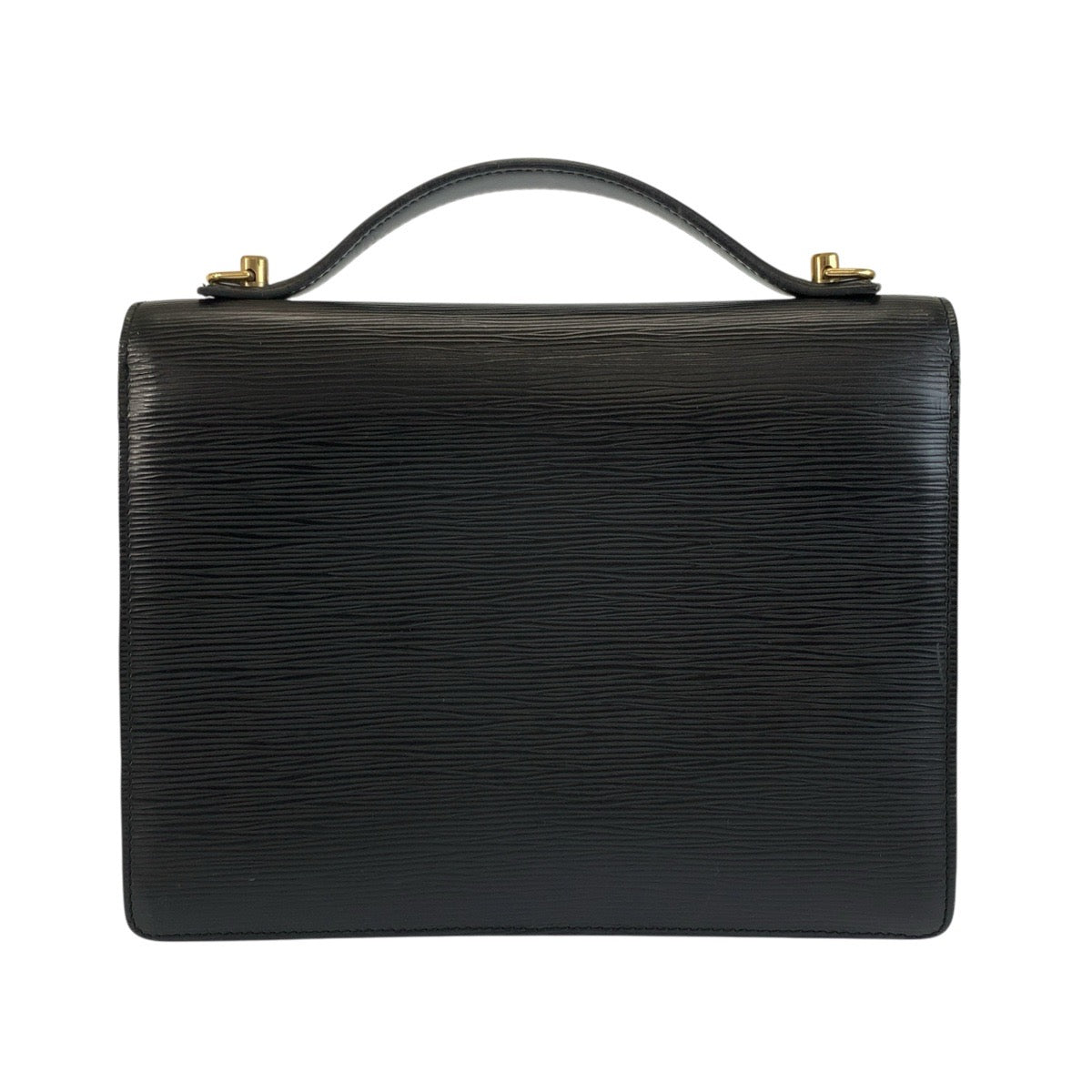 LOUIS VUITTON ルイヴィトン エピ モンソー ブラック 黒 ゴールド金具 レザー M52122 ハンドバッグ ショルダーバッグ 2way メンズ B57