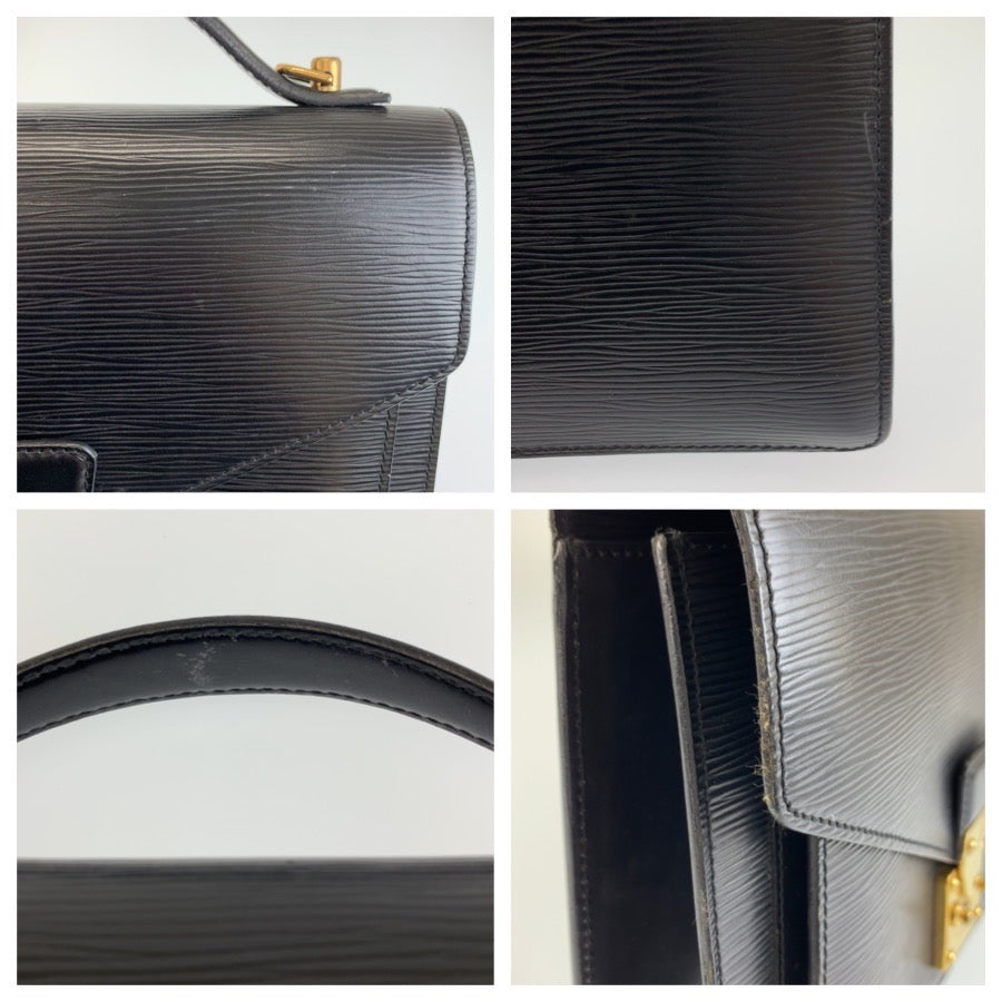 LOUIS VUITTON ルイヴィトン エピ モンソー ブラック 黒 ゴールド金具 レザー M52122 ハンドバッグ ショルダーバッグ 2way メンズ B57