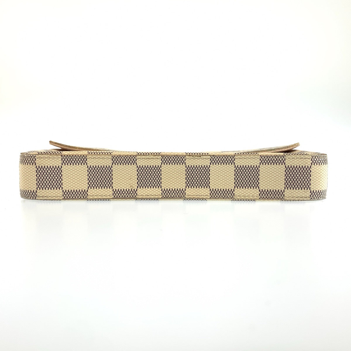 LOUIS VUITTON ルイ ヴィトン ダミエアズール ポシェット フェリシー ホワイト グレー ゴールド金具 PVC N63106 ショルダーバッグ チェーンウォレット レディース AB118