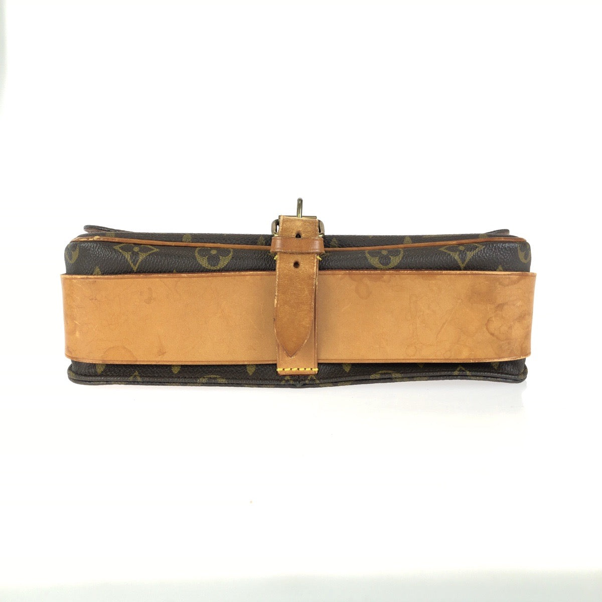 LOUIS VUITTON ルイヴィトン モノグラム カルトシエール GM ブラウン ゴールド金具 PVC / レザー M51252 ショルダーバッグ レディース B50