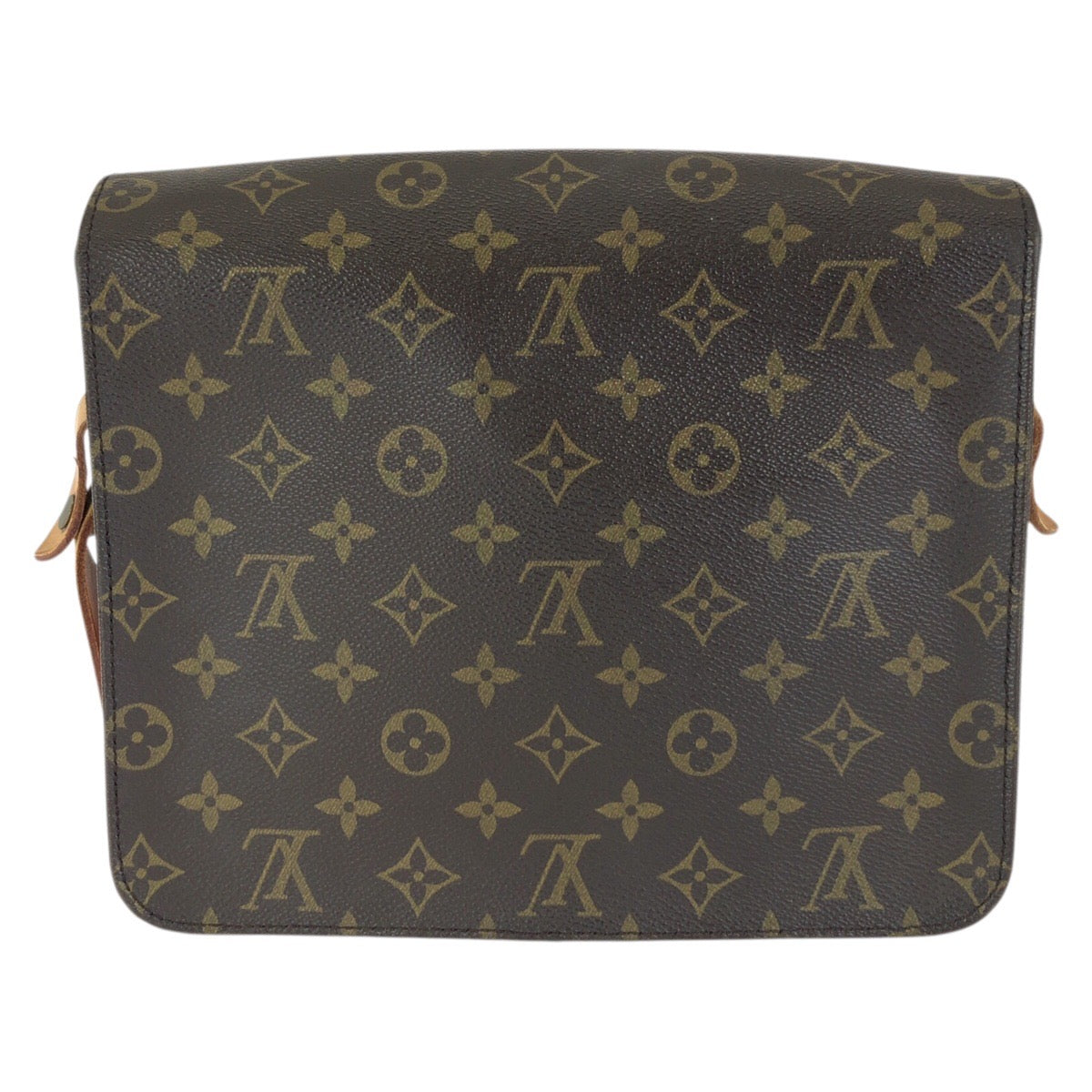 LOUIS VUITTON ルイヴィトン モノグラム カルトシエール GM ブラウン ゴールド金具 PVC / レザー M51252 ショルダーバッグ レディース B50