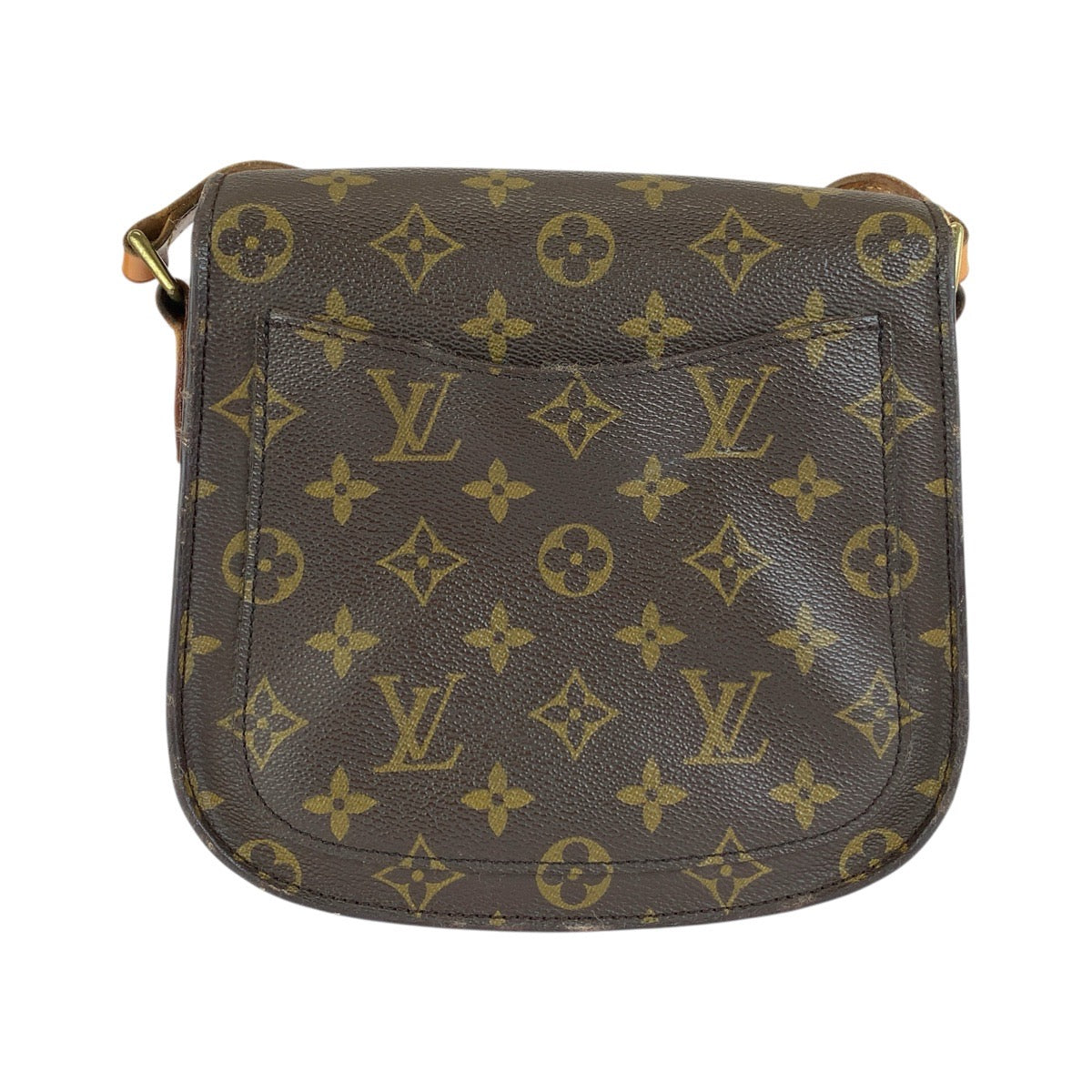 LOUIS VUITTON ルイヴィトン モノグラム サンクルーMM ブラウン ゴールド金具 PVC / レザー M51243 ショルダーバッグ ポシェット レディース B50