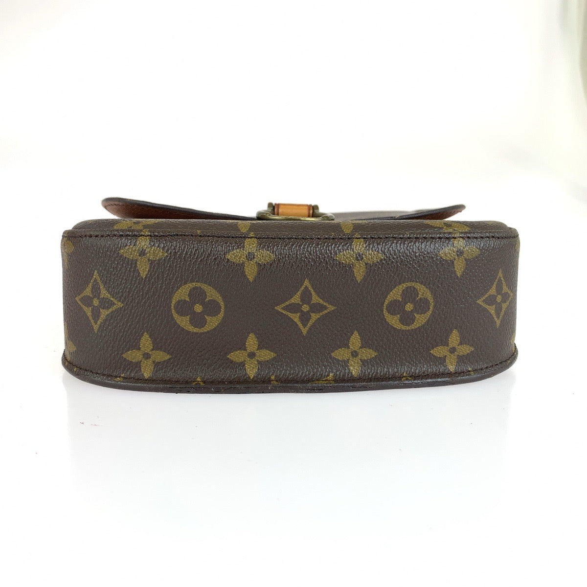 LOUIS VUITTON ルイヴィトン モノグラム サンクルーMM ブラウン ゴールド金具 PVC / レザー M51243 ショルダーバッグ ポシェット レディース B50
