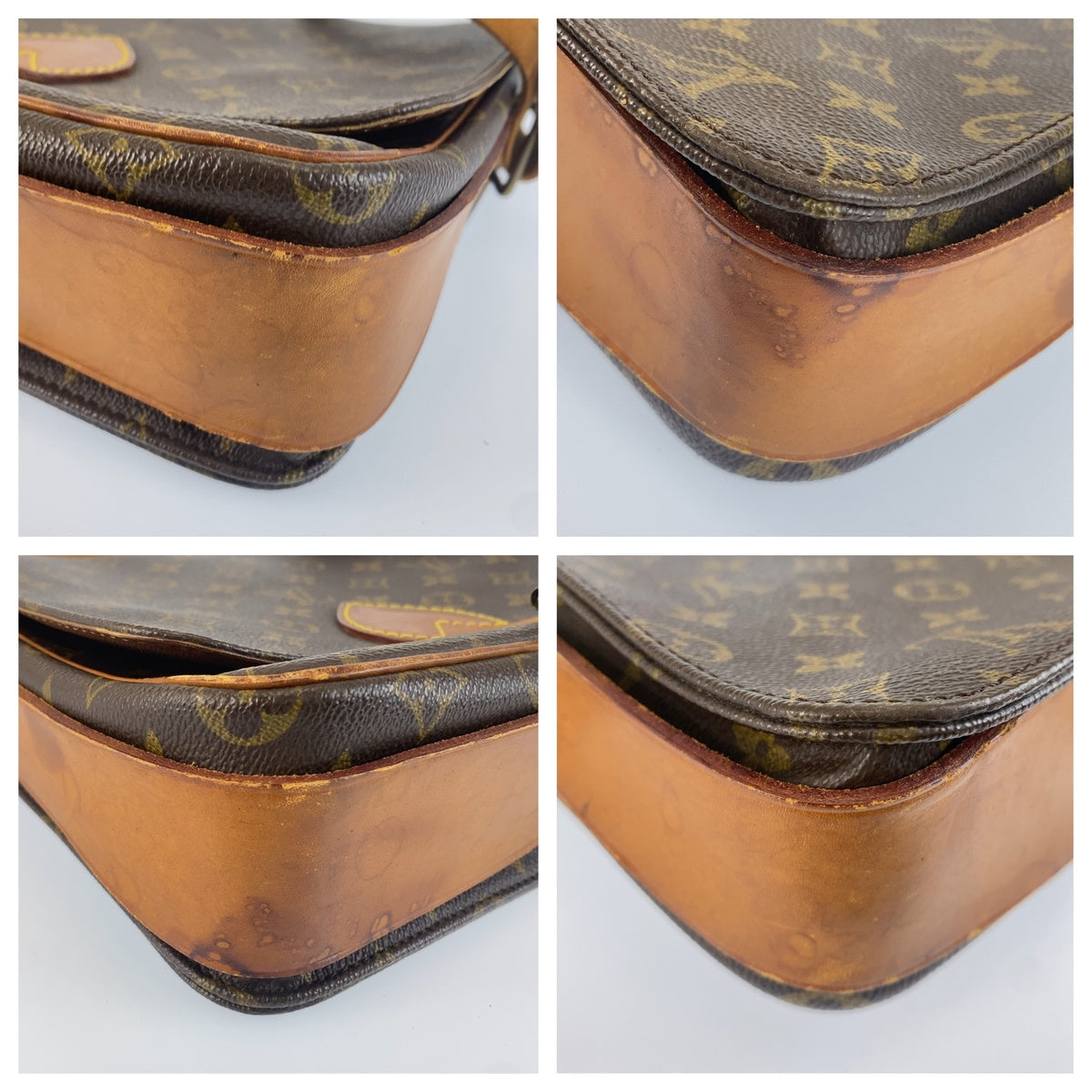 LOUIS VUITTON ルイヴィトン モノグラム カルトシエールGM ブラウン ゴールド金具 PVC / レザー M51252 ショルダーバッグ ポシェット レディース B