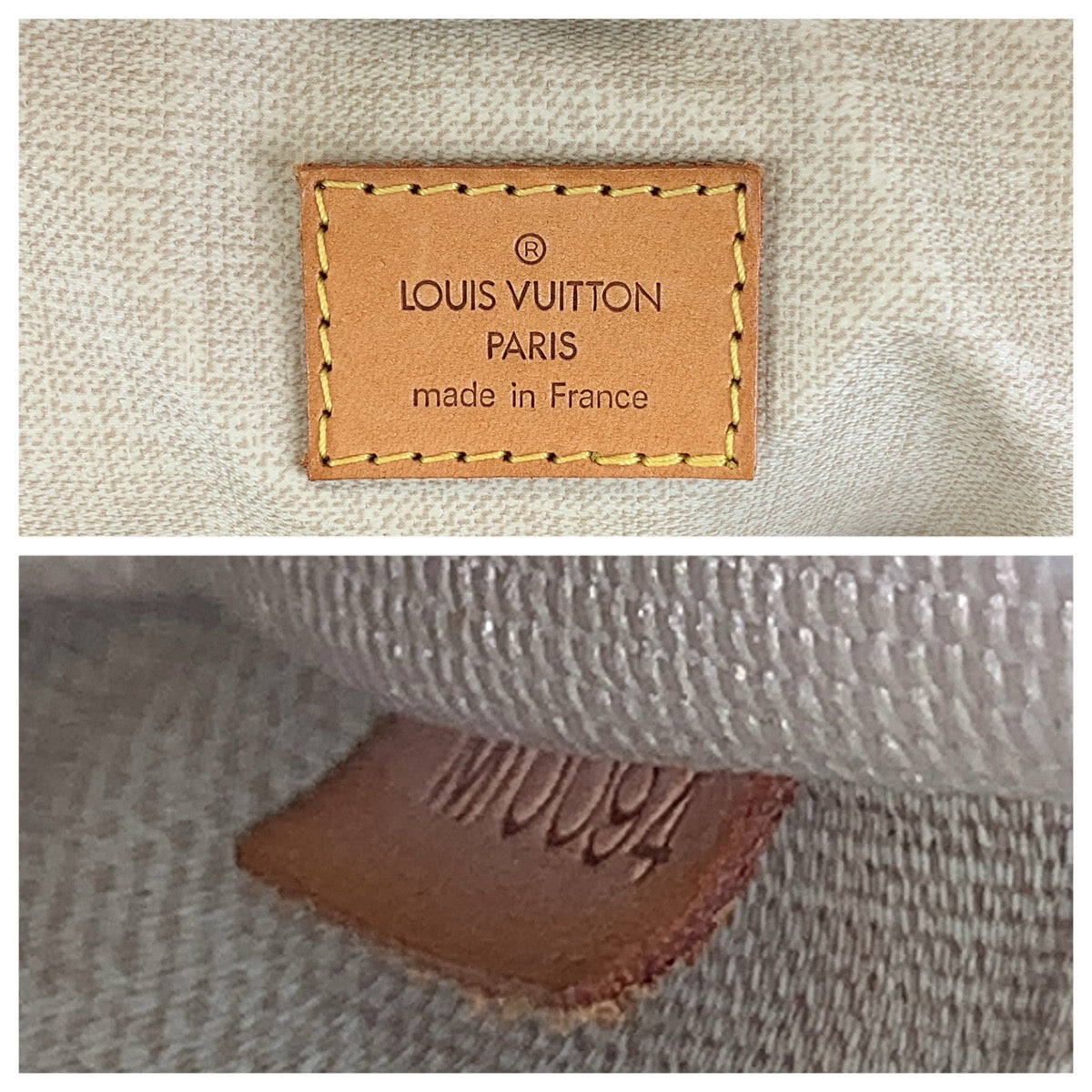 LOUIS VUITTON ルイヴィトン モノグラム トゥルーヴィル ブラウン ゴールド金具 PVC / レザー M42228 ハンドバッグ レディース BC48