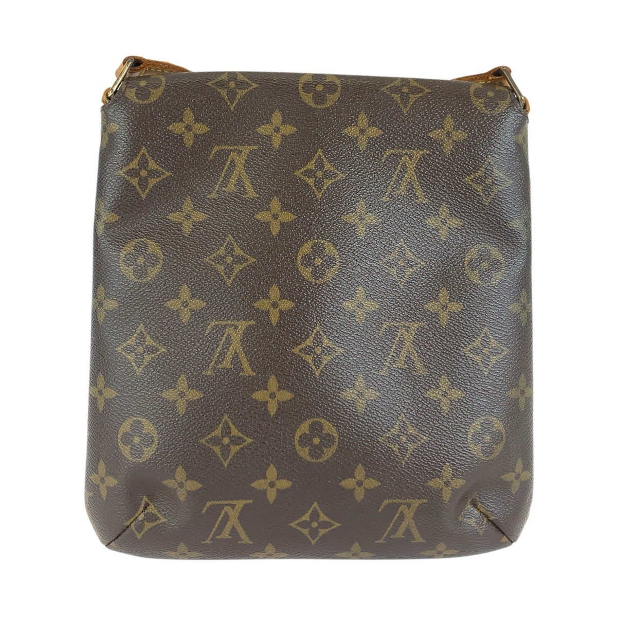 LOUIS VUITTON ルイヴィトン モノグラム ミュゼットサルサ ブラウン ゴールド金具 PVC / レザー M51258 ショルダーバッグ メッセンジャーバッグ レディース B45