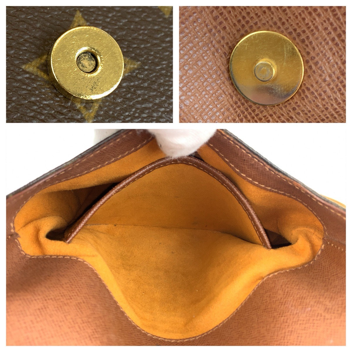 LOUIS VUITTON ルイヴィトン モノグラム ミュゼットサルサ ブラウン ゴールド金具 PVC / レザー M51258 ショルダーバッグ メッセンジャーバッグ レディース B45