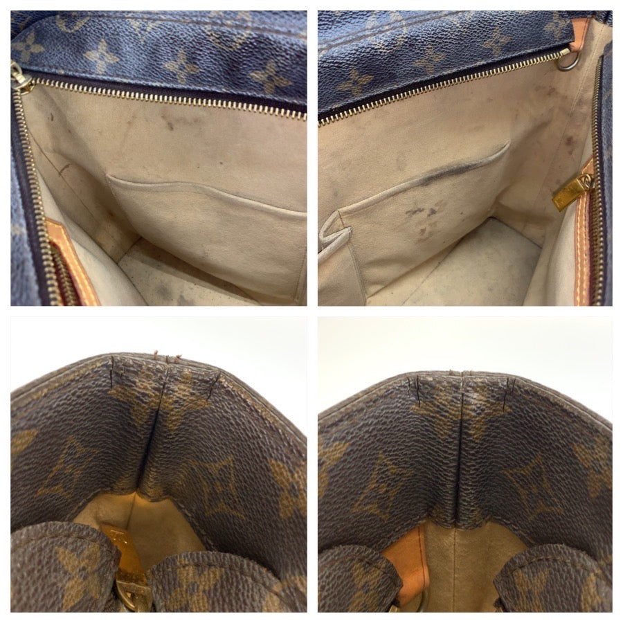 LOUIS VUITTON ルイヴィトン モノグラム ルコ ブラウン ゴールド金具 PVC / レザー M51155 トートバッグ ショルダーバッグ レディース BC43
