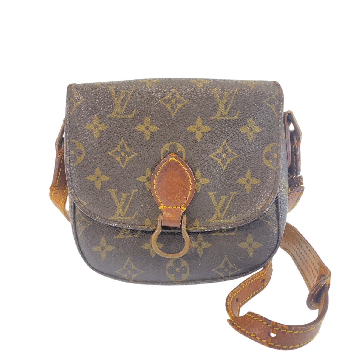 LOUIS VUITTON ルイヴィトン モノグラム サンクルー ブラウン PVC / レザー M51242 ショルダーバッグ ポシェット レディース BC28