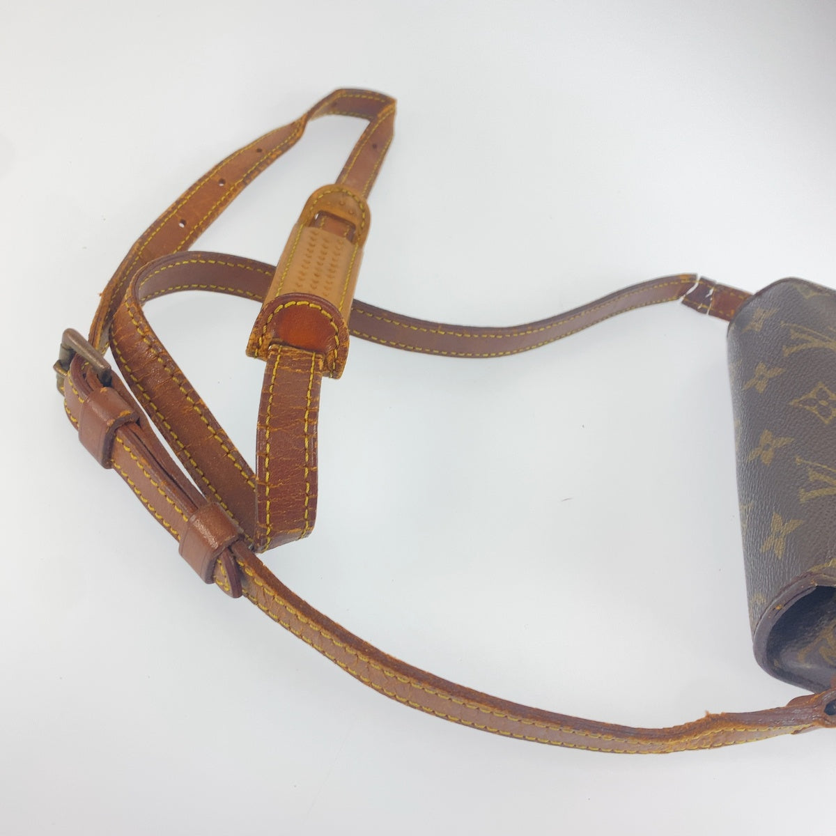 LOUIS VUITTON ルイヴィトン モノグラム サンクルー ブラウン PVC / レザー M51242 ショルダーバッグ ポシェット レディース BC28