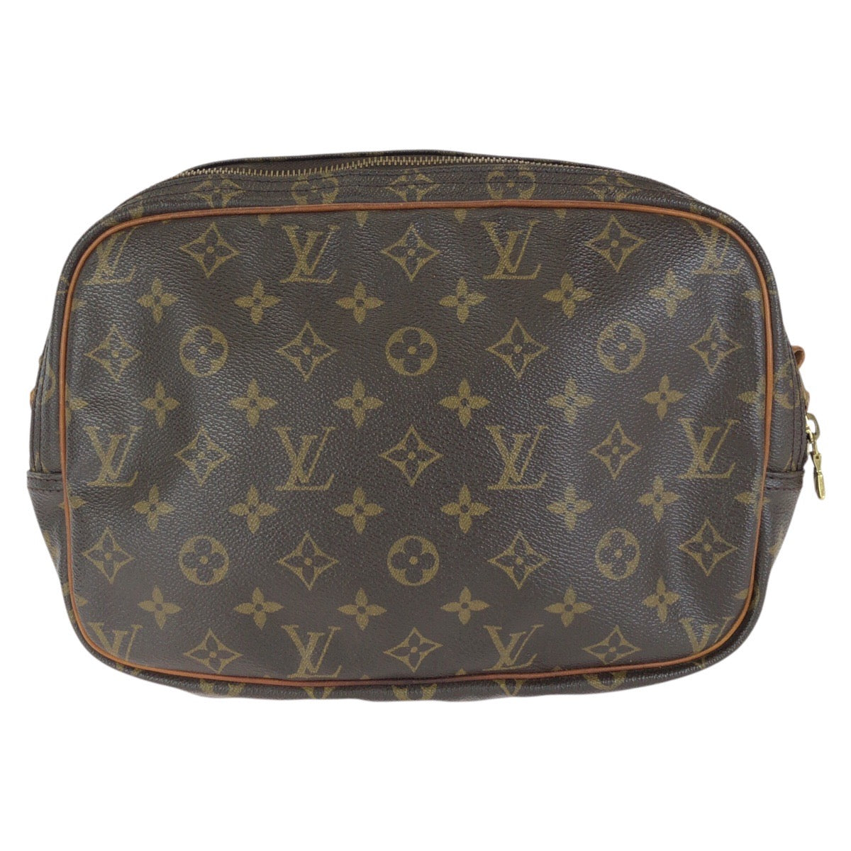 LOUIS VUITTON ルイヴィトン モノグラム リポーターPM ブラウン ゴールド金具 PVC / レザー M45254 ショルダーバッグ レディース B45