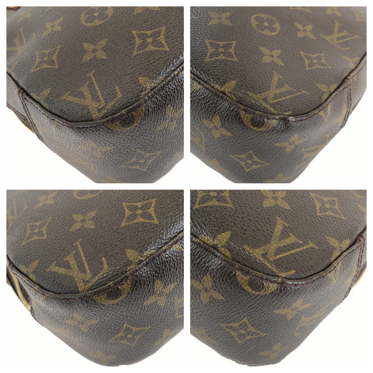 LOUIS VUITTON ルイヴィトン モノグラム スポンティーニ 2way ブラウン ゴールド金具 PVC / レザー M47500 ショルダーバッグ ハンドバッグ レディース BC30