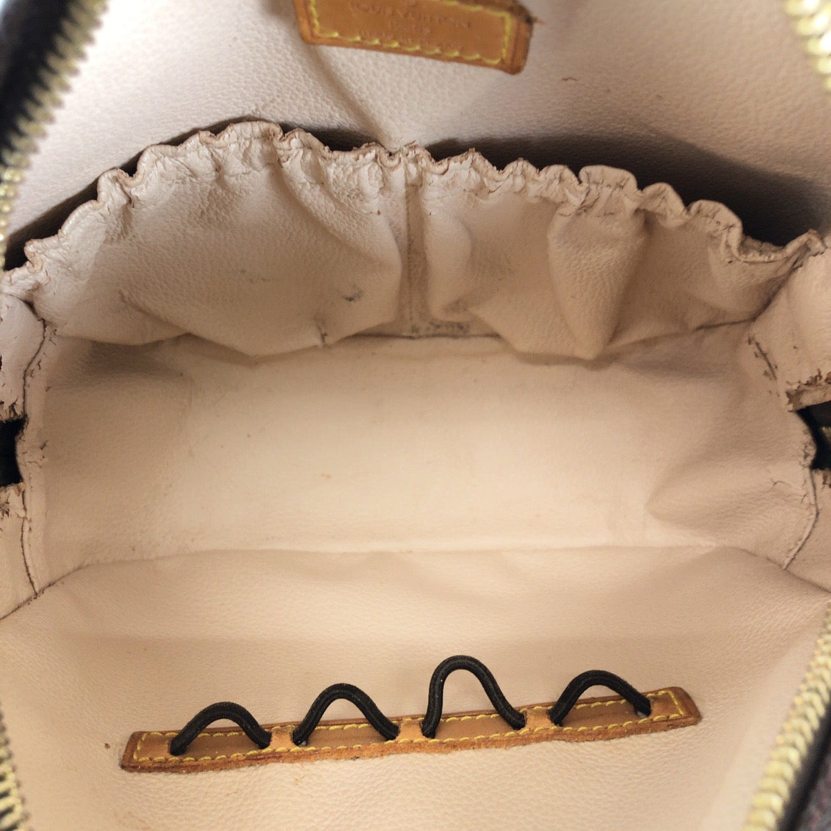 LOUIS VUITTON ルイヴィトン モノグラム スポンティーニ 2way ブラウン ゴールド金具 PVC / レザー M47500 ショルダーバッグ ハンドバッグ レディース BC30