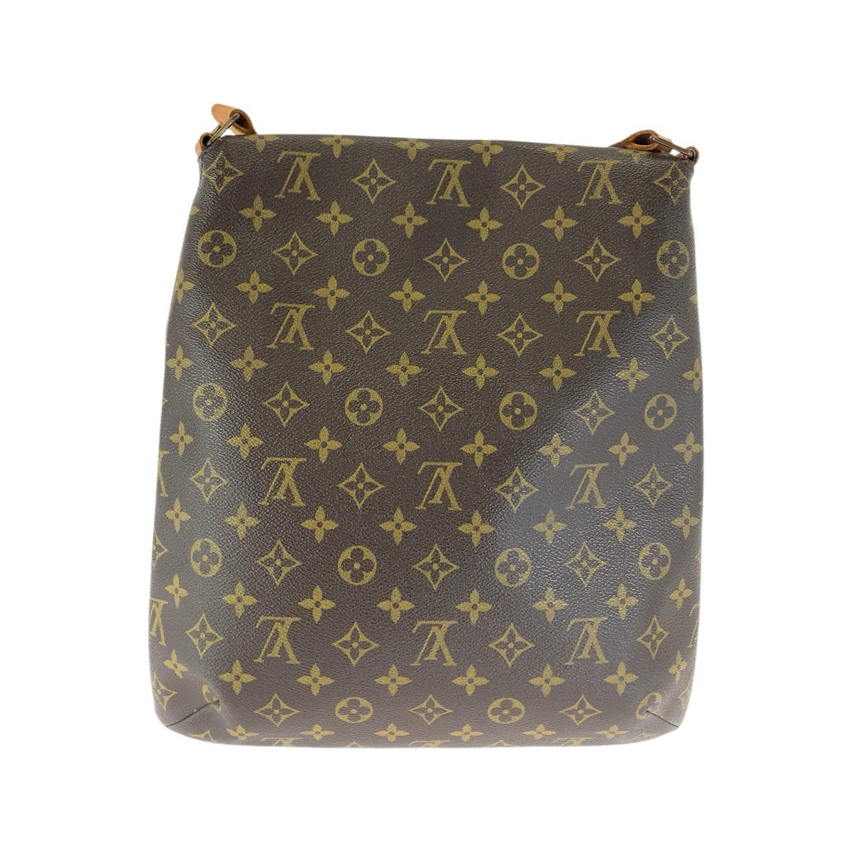 LOUIS VUITTON ルイヴィトン モノグラム ミュゼット ブラウン ゴールド金具 PVC / レザー M51256 ショルダーバッグ メッセンジャーバッグ レディース B54