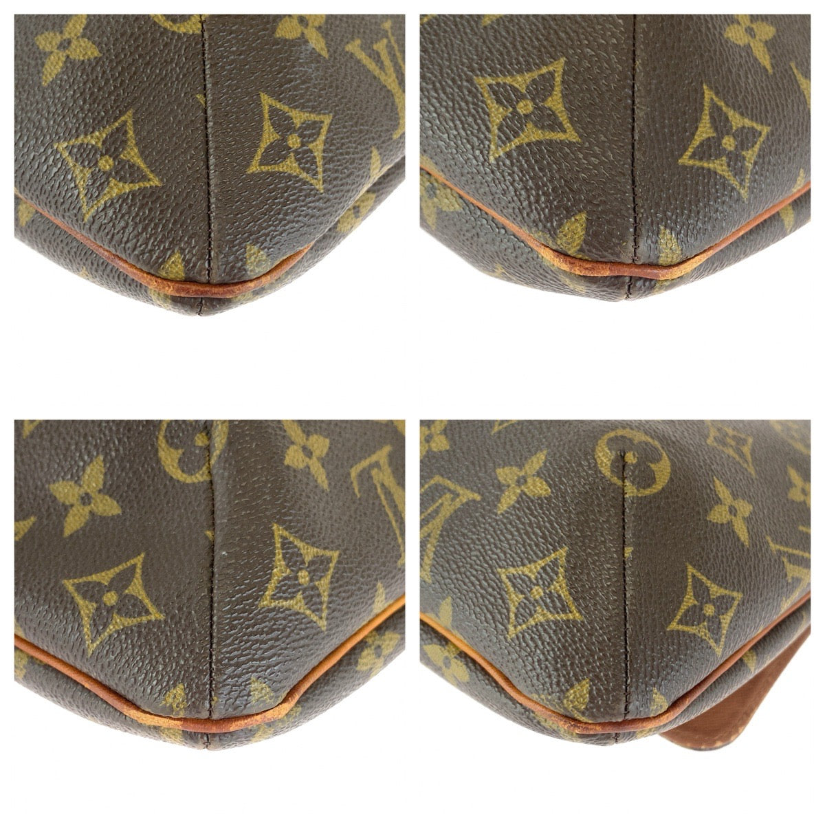 LOUIS VUITTON ルイヴィトン モノグラム ミュゼット ブラウン ゴールド金具 PVC / レザー M51256 ショルダーバッグ メッセンジャーバッグ レディース B54