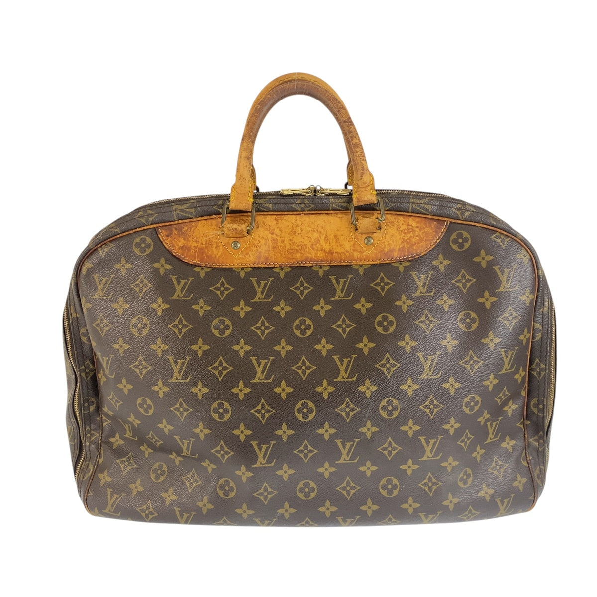 LOUIS VUITTON ルイヴィトン モノグラム アリゼ ドゥ ポッシュ ブラウン PVC / レザー M41392 ボストンバッグ ハンドバッグ メンズ BC30