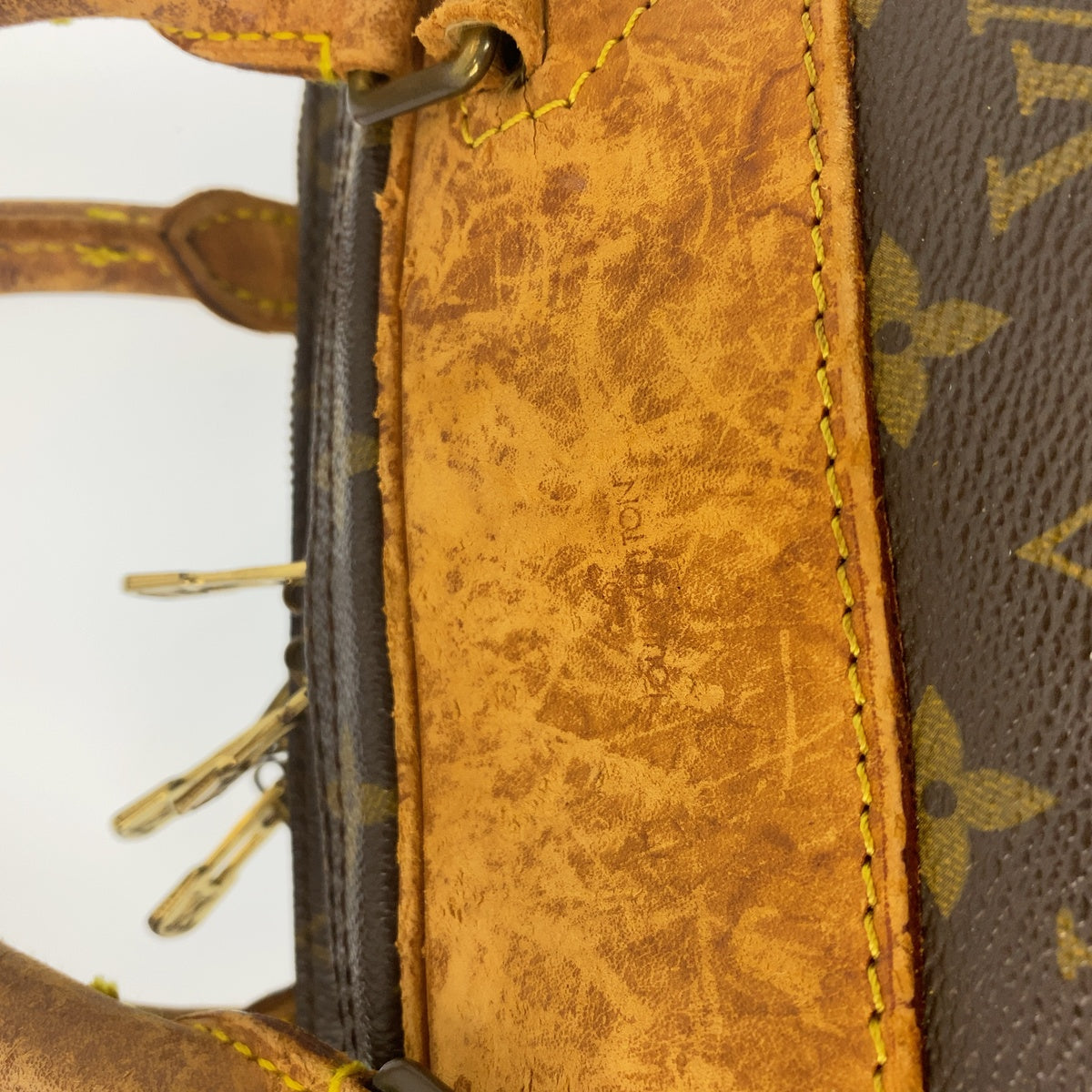LOUIS VUITTON ルイヴィトン モノグラム アリゼ ドゥ ポッシュ ブラウン PVC / レザー M41392 ボストンバッグ ハンドバッグ メンズ BC30